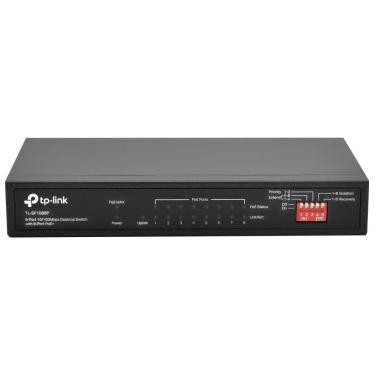 Imagem de Switch TL-SF1009P 9 Portas 8 Port Poe+ 10-100Mbps Preto TP-Link Hub Profissional