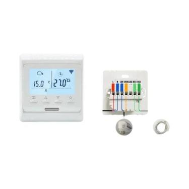 Imagem de Termostato Programável WiFi Para Aquecimento De Piso 220V 16A Controla