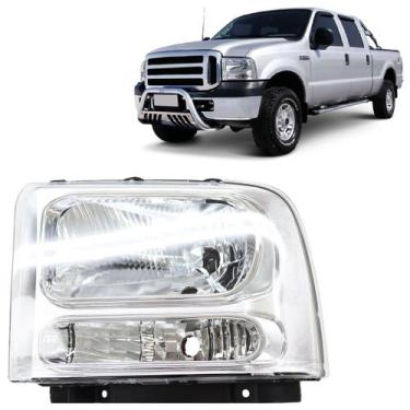 Imagem de Farol Dianteiro F250 F350 F4000 2007 A 2010 Máscara Cromada - Automoti