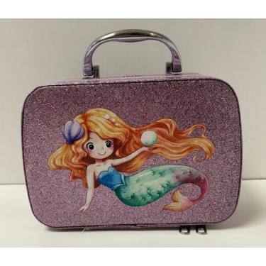 Imagem de Maquiagem Infantil com maleta e Acessórios - Kit Completo com Sombras,