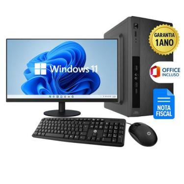 Imagem de Computador Completo Core i5 8GB SSD 240GB Monitor 19 Teclado Mouse Tra