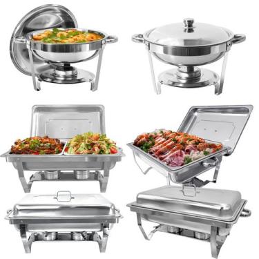 Imagem de Aquecedor de Alimentos PRIJESSE Full/Half/5QT - Kit com 6 Unidades em 