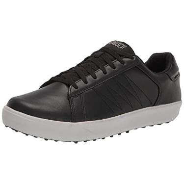 Imagem de Skechers Drive 4 Lx Plus Sapato de golfe masculino à prova d'água com ajuste relaxado, Preto/cinza, 9