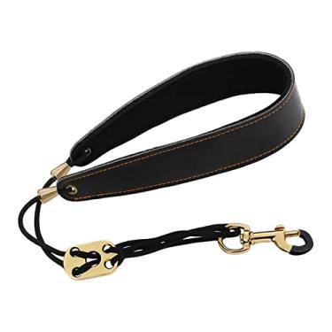 Imagem de Newmind Alça de couro para saxofone alto e confortável para saxofone tenor