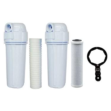 Imagem de Veolicy 2 Filtros Para Caixa D'agua 1 Polipropileno 1 Carvão Ativado