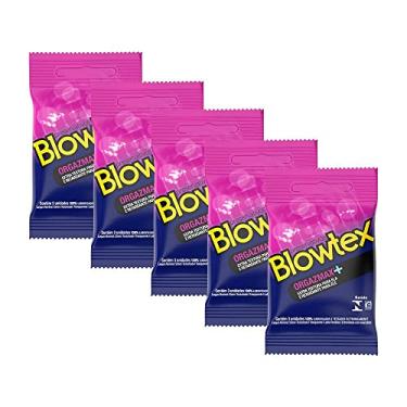 Imagem de Kit c/ 5 Pacotes Preservativo Blowtex Orgazmax c/ 3 Un Cada