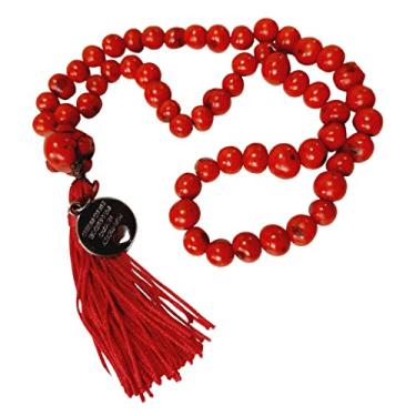 Imagem de Japamala 54 Contas Semente de Açaí Ho'Oponopono (Vermelho)
