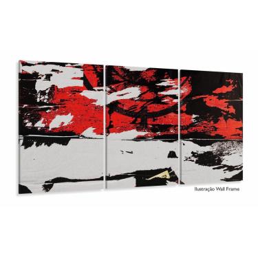 Imagem de Quadro Decorativo Abstrato Arte Moderna 120x60 3 pçs