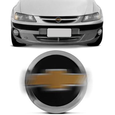 Imagem de Emblema Chevrolet Gravata Dourado Grade Celta 2000 2001 2002 2003 2004 2005 2006 Black Series