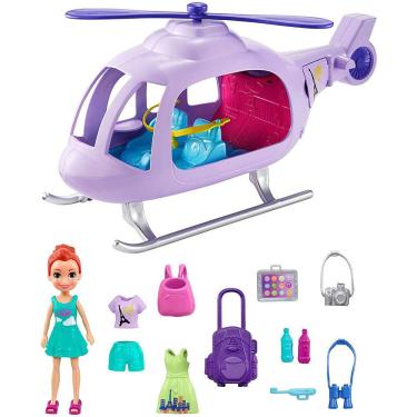 Imagem de Veículo e Boneca Lila - Polly Pocket - Helicóptero da Polly - Mattel