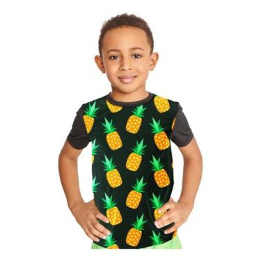 Imagem de Camiseta Infantil Pineapple Abacaxi Full Print Ref:112 - Smoke