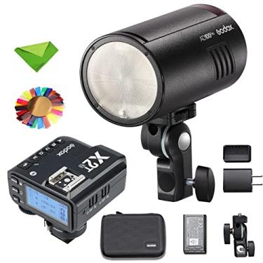 Imagem de Godox Flash AD100Pro AD100 Pro com gatilho de flash X2T-N, 100Ws 2.4G 1/8000 HSS, reciclagem de 0,01-1,5s, 360 flashes de potência total, bateria de 2600mAh, suporte TTL/M/multifunções
