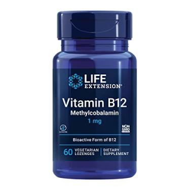Imagem de Life Extension Vitamina B12 Metilcobalamina 1Mg - Suplemento De Vitamina B Para O Cérebro - Pastilhas Vegetarianas Dissolva Na Boca -Sem Glúten, Não Transgênico, Vegetariano - 60 Contagens