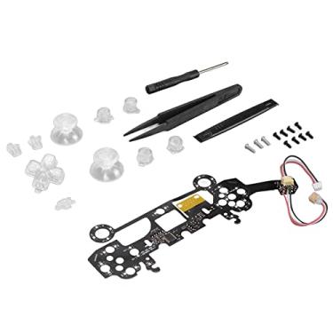 Imagem de Multicores Luminado D Pad Thumbstick D Pad Botões de Rosto para Controlador, 8 Cores 19 Modos DIY Kit de Luz LED Clássica para Bom Presente