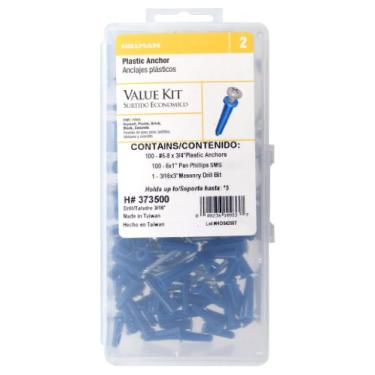 Imagem de Kit de âncora de plástico The Hillman Group 373500