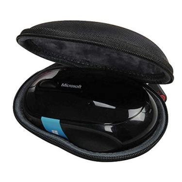 Imagem de Hermitshell Para mouse móvel sem fio Bluetooth da Microsoft Sculpt Comfort H3S-00003 Capa protetora rígida EVA para viagem, bolsa de transporte, tamanhos compactos de Hermitshell