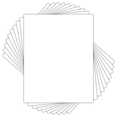 Imagem de Golden State Art, Pacote com 10 tapetes brancos sem cortes 28 x 35,5 cm, placa de fundo sem ácido para fotos, molduras, projetos DIY