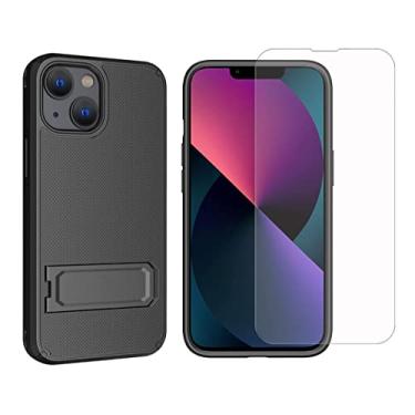 Imagem de Wireless ProTech Capa compatível com Apple iPhone 13 Mini Phone (tamanho da tela 5,4 polegadas). Capa híbrida de camada dupla com suporte integrado e protetor de tela