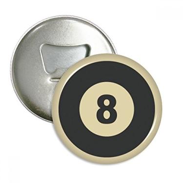 Imagem de Bilhares Sport Padrão Geometria Simples Abridor de Garrafas Imã de Geladeira Emblema Multifuncional