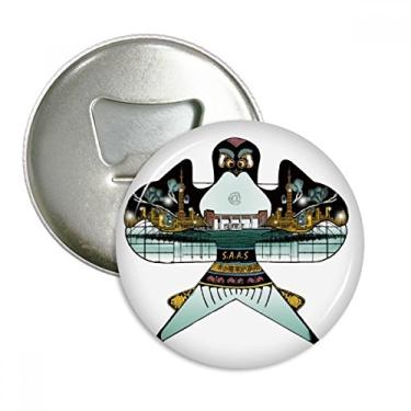 Imagem de Kite abridor de garrafas com estampa de cultura tradicional chinesa emblema multifuncional