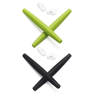 Imagem de Mryok 2 pares de meias de substituição para óculos Oakley Crosshair 1.0 – Verde e Preto