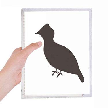 Imagem de Caderno de retrato de animal Black Grouse diário de folhas soltas recarregável, artigos de papelaria