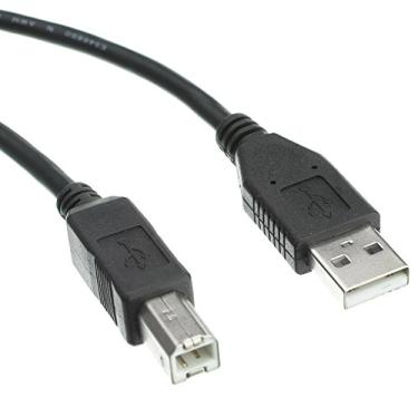 Imagem de CableWholesale's cabo de impressora/dispositivo USB 2.0, tipo A macho para tipo B macho, Embalagem com 1, Preto, 10 feet