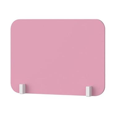 Imagem de área de Partition Sneeze Guard Exame de Proteção Baffle Divisor de Mesa para Call Center Central de Testes de Mesa Montado em, Rosa