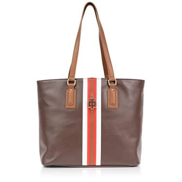 Imagem de Tommy Hilfiger Bolsa feminina Jaden Plus, Castanho, One Size, Bolsa Jaden Plus