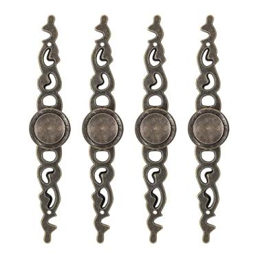 Imagem de 4 Puxador Vazado De Guarda Roupa Colonial Porta De Armario Cristaleira