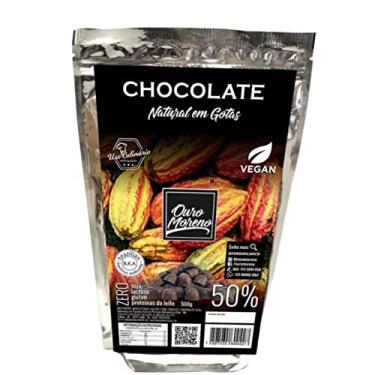 Imagem de Chocolate 50% Cacau em Gotas Sem Lactose Ouro Moreno 500g