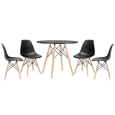 Imagem de Loft7, Kit - Mesa Eames 90 cm + 4 cadeiras Eames Dsw