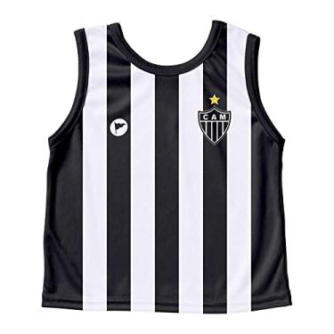 Imagem de Camiseta Regata Bebê Atlético MG- Torcida Baby Tamanho:02;Cor:Preto e Branco