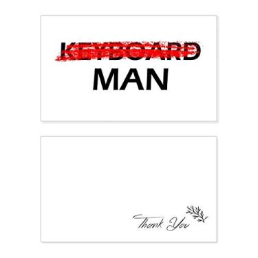 Imagem de Don't Be A Keyboard Man Cartão de agradecimento aniversário aniversário comemorações casamento agradecimento