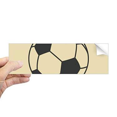Imagem de DIYthinker Adesivo retangular com desenho de linha esportiva de futebol para janela de notebook