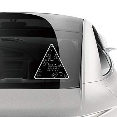 Imagem de DIYthinker Adesivo preto de ilustração de estrutura molecular para carro, motocicleta, bicicleta, bagagem