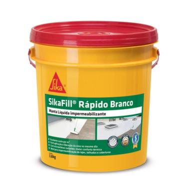 Imagem de Impermeabilizante Sika Fill Rápido 3,6kg Branco