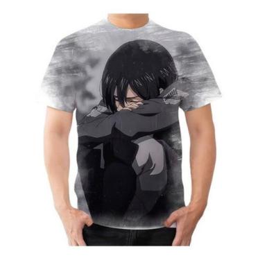 Imagem de Camisa Camiseta Mikasa Ackerman Triste Anime Aot - Estilo Vizu