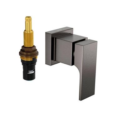 Imagem de Acabamento para Registro de Pressão Deca Unic 4916.GF90.PQ.MT 1/2" e 3/4" Dark Antracite