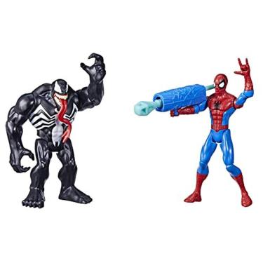 Imagem de Pacotes de batalha Spider-Man Vs Venom, pacote de 15 cm e boneco de ação Venom com 2, brinquedos infantis para maiores de 4 anos