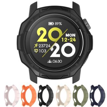 Imagem de Disscool Capa compatível com Coros Pace 3, capas protetoras de substituição de TPU macio antiqueda, acessórios de relógio (preto)