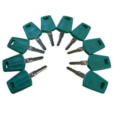 Imagem de Pacote com 10 chaves de ignição 24# C001 VOE11444208 11444208 para carregador de rodas de escavadeira Volvo L180F L60F L70F