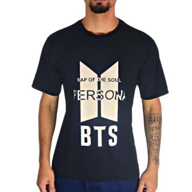 Imagem de Camiseta Banda Bts Logo K-Pop Bangtan Boys Moda Coreana Presentes Geek