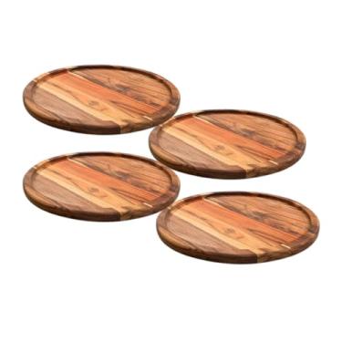 Imagem de Brasa Store, Kit 4 Tábuas Suportes De Madeira 30Cm Para Cortar E Servir Pizzas