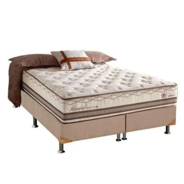 Imagem de Conjunto Box + Colchão Molas Maxspring King Size 193x203x71