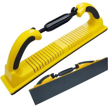 Imagem de Bloco de lixa manual para lixamento manual PSA de 6 cm x 39 cm, raio ajustável, longboard, com almofada adaptadora de conversão PSA, use rolos contínuos ou folhas de lixa, automático, madeira