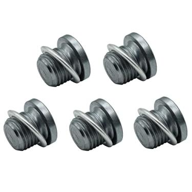 Imagem de Plugue de drenagem de óleo de lavadora de 5 peças M14-1,50 apto para VW Jetta, CC, Gti, Passat, substituir N91167901 por arruelas de esmagamento N0138157