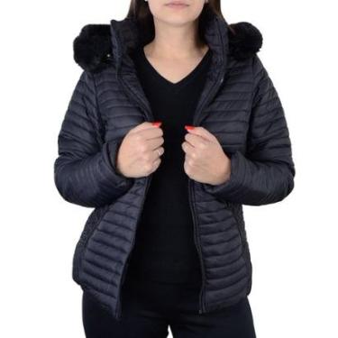 Imagem de Jaqueta Feminina Pellini Peluciada Capuz Pele Preta - GD2910-Feminino