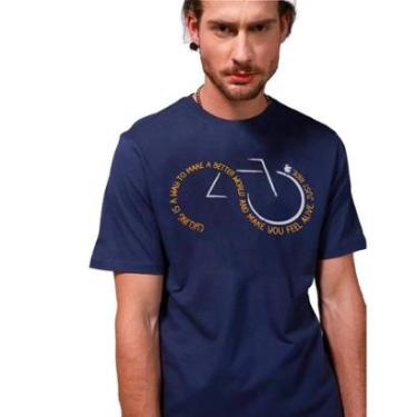 Imagem de Camiseta Von der Volke Masculina Origineel Cycling Azul Marinho-Masculino