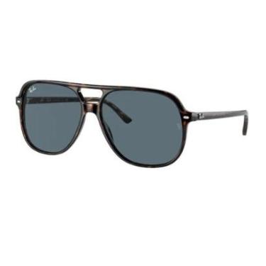 Imagem de Óculos Solar Ray Ban Bill Rb2198 902/r5 56  Brilho Havana Lente Azul-Masculino